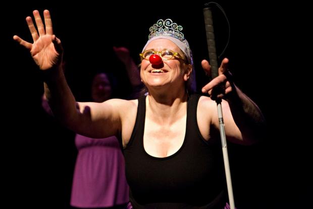 Pictured, MoMo Dance Theatre's Performance Ensemble member Kathy Austin in 