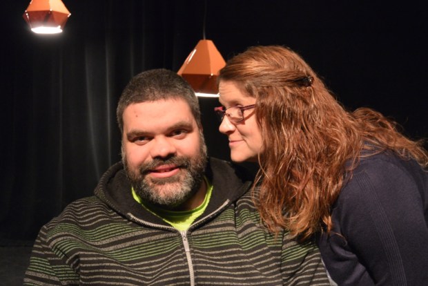 Mike Keir and Karen Johnson-Diamon. Imaged supplied by Verb Theatre.