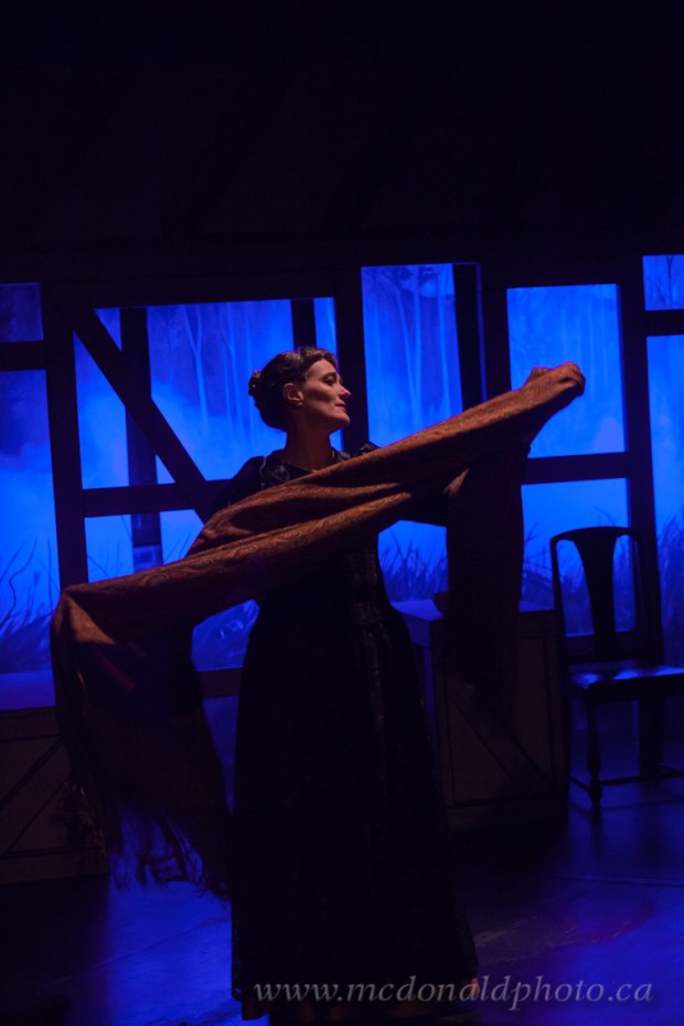 Elinor Holt plays Anne Hathaway in Thiessen's one-woman drama Shakespeare's Will. Photo credit: McDonald Photography.